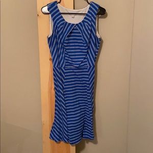 Blue/white striped New York Co dress